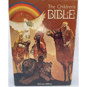 The Children's Bible Deluxe Edition With Slipcase Golden Press 1975 Illustrated